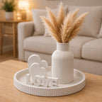 Bandeja Decorativa Love com Vaso