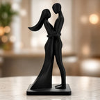 Escultura Decorativa Casal Preto