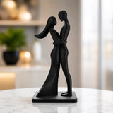 Escultura Decorativa Casal Preto
