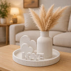 Bandeja Decorativa Love com Vaso