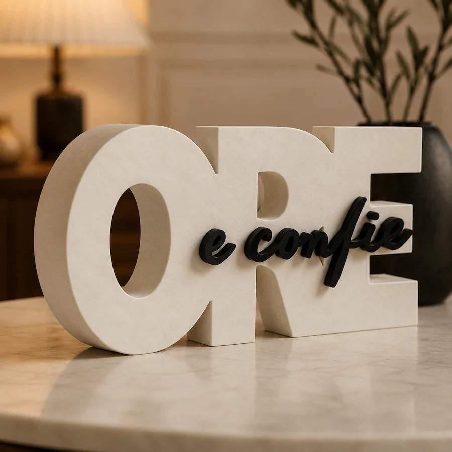 Enfeite Decorativo Ore e Confie