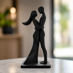 Escultura Decorativa Casal Preto